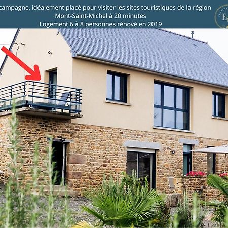 Maison Comprenant Deux Gites A Louer, Ensemble Ou Independamment, Capacite De 4 A 19 Personnes Idealement Place Pour Visiter Le Mont-Saint-Michel, Saint-Malo Et Les Alentours Baguer-Pican Esterno foto